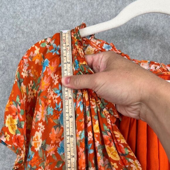 Roller Rabbit Floral Jumpsuit in Orange and Blue - Picture 11 of 14